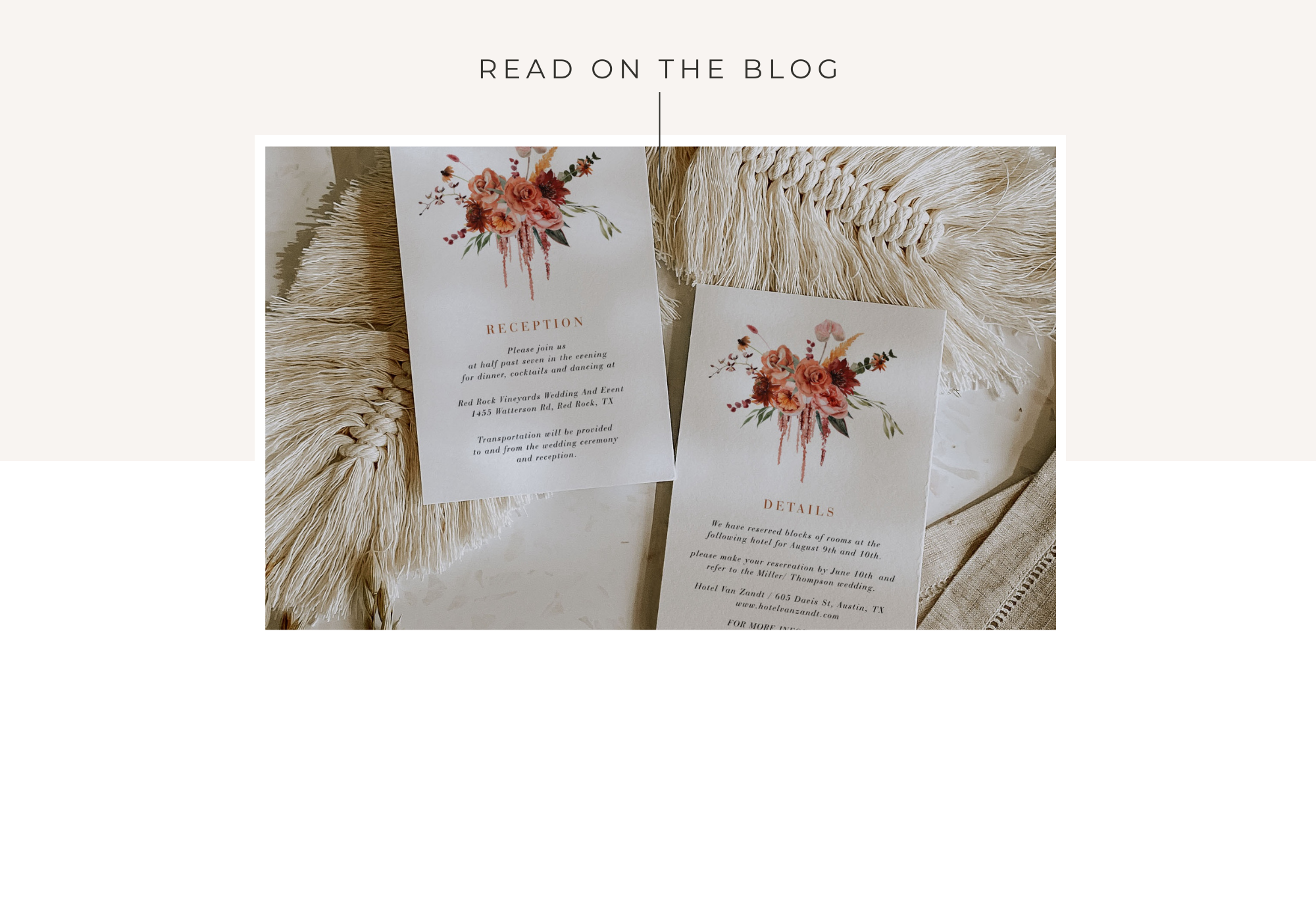 what to include in a wedding invitation details card