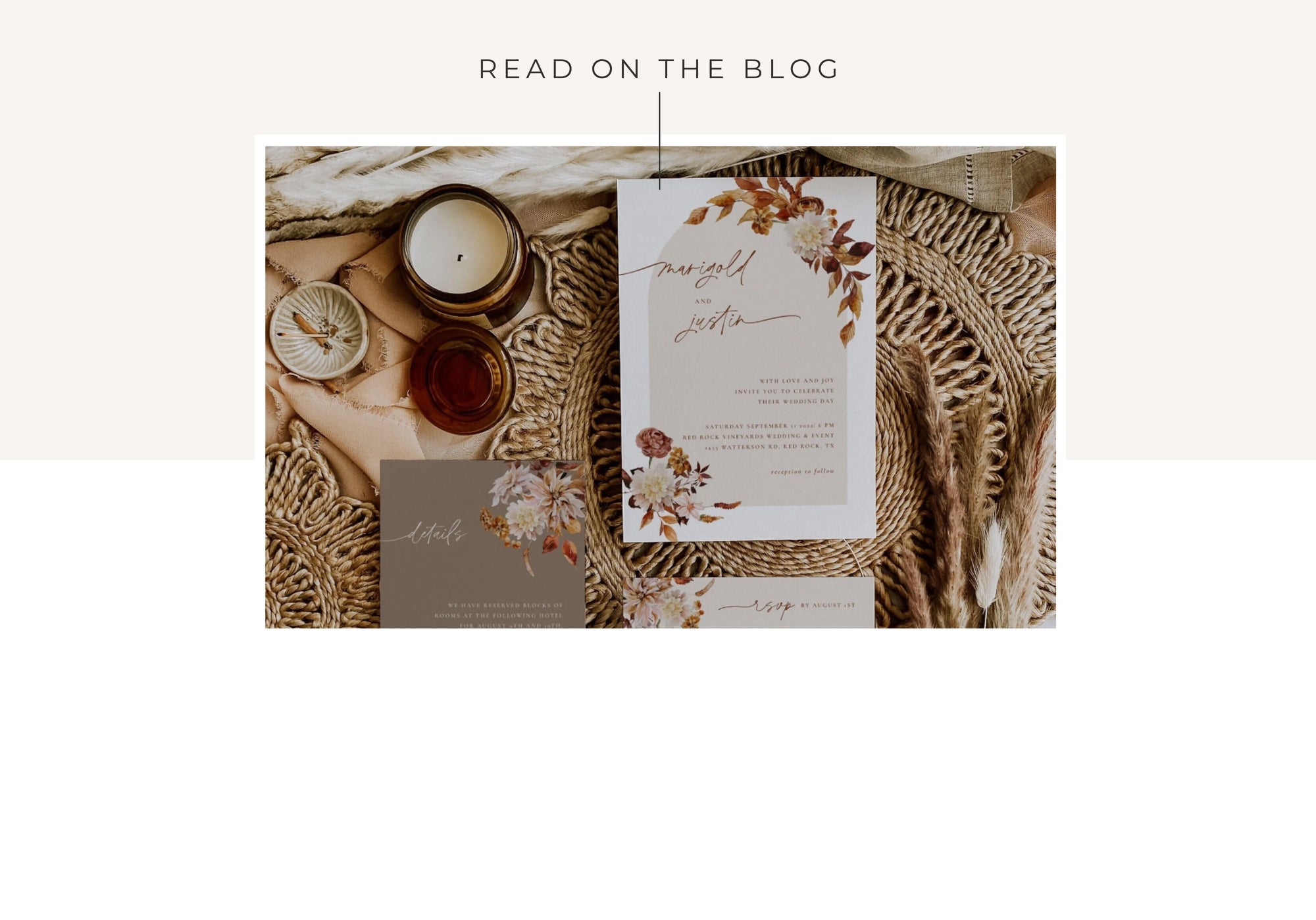 How to Pick Fall Wedding Invitations That Feel Like You
