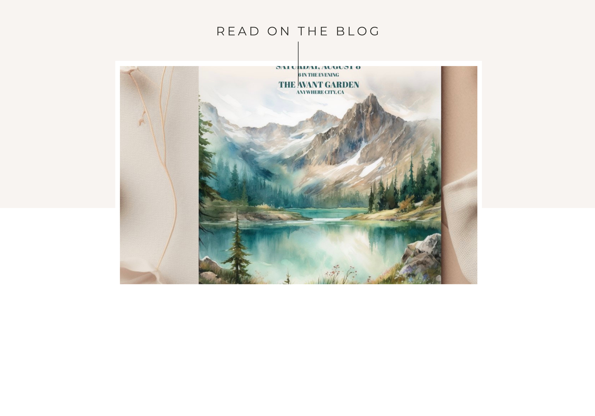 mountain wedding invitations