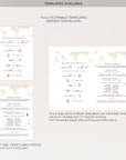 SOFIA Wedding Program Hand Fan Template