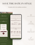 Old Money Online Digital Save the Date