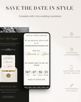 Old Money Online Digital Save the Date