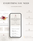 AMBRA Fall Online Digital Wedding Invitation with RSVP