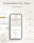 MARISOL Sunflowers Online Digital Wedding Invitation with RSVP