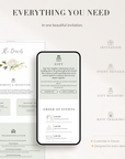 Rustic Online Digital Wedding Invitation with RSVP