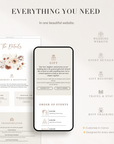 LAUREL Wedding Website Template for Canva with RSVP