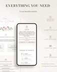 Fiorella Wedding Website Template for Canva with RSVP