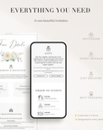 ELLA Modern Online Digital Wedding Invitation with RSVP