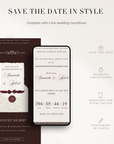 Old Money Online Digital Save the Date