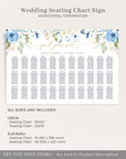 AZZURRA Printable Seating Chart Template