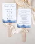 YLENIA Wedding Program Fans Diy