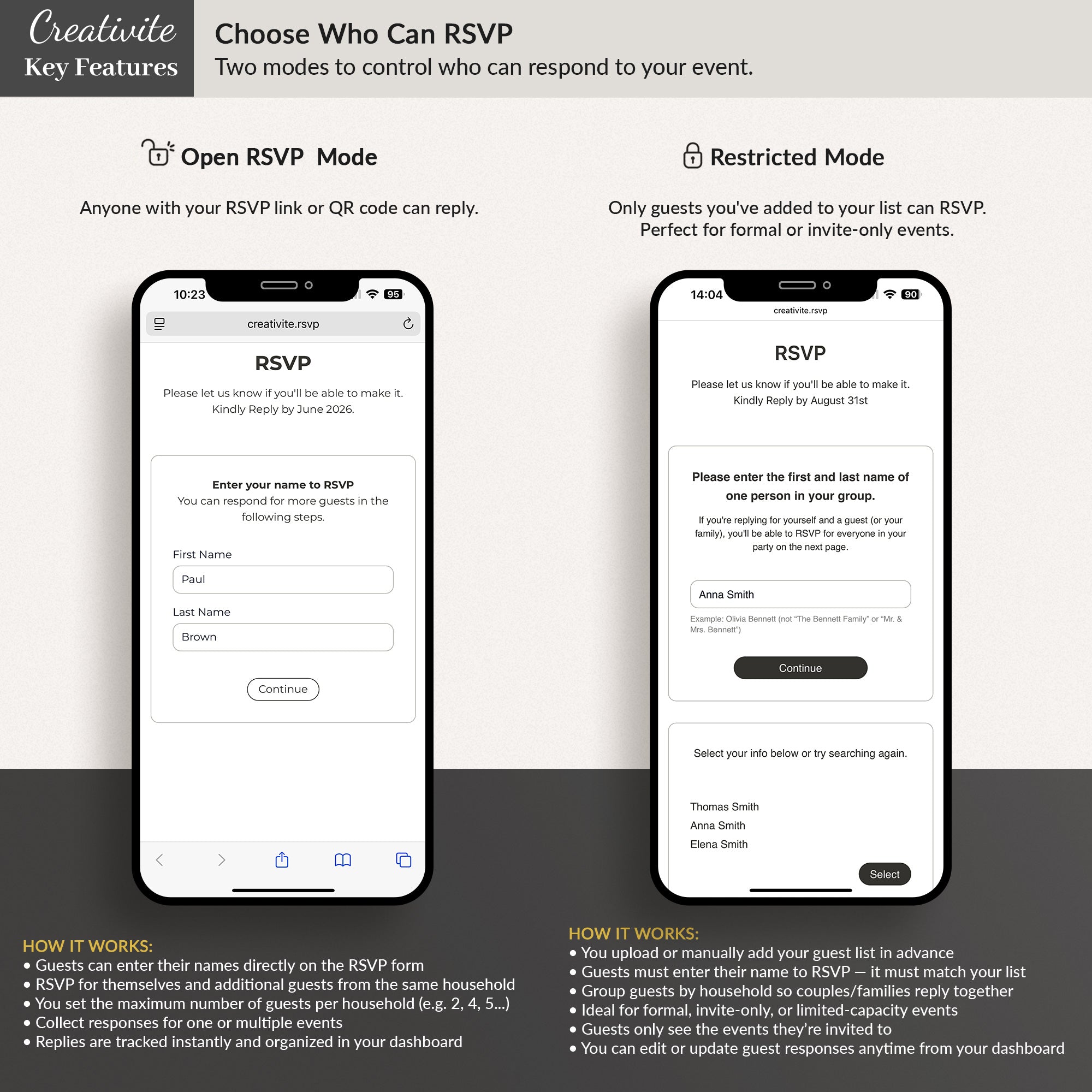 Online Wedding RSVP Page – Collect RSVPs & Track Guests
