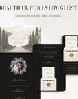 Old Money Wedding Website Template for Canva with RSVP
