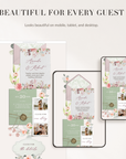 Fiorella Wedding Website Template for Canva with RSVP