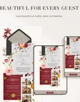 AMBRA Fall Online Digital Wedding Invitation with RSVP