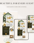 MARISOL Wedding Website Template for Canva with RSVP