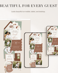 LAUREL Wedding Website Template for Canva with RSVP