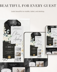 ELLA Modern Wedding Website Template for Canva with RSVP