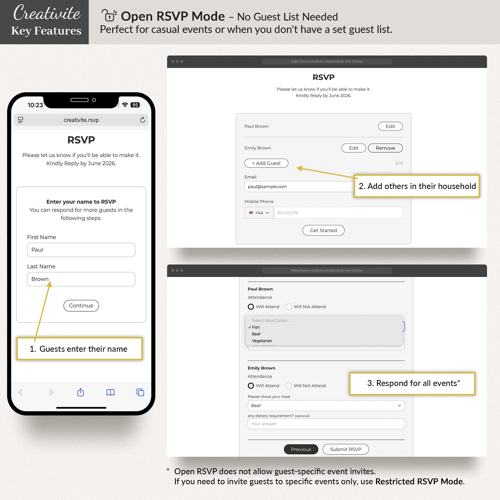 Online Wedding RSVP Page – Collect RSVPs & Track Guests