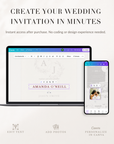 SOFIA Travel Theme Online Digital Wedding Invitation with RSVP