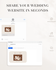 LAUREL Wedding Website Template for Canva with RSVP