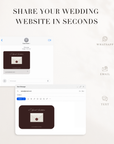 Old Money Wedding Website Template for Canva with RSVP
