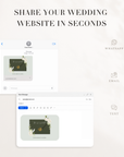 Flora Wedding Website Template for Canva with RSVP