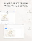 SOFIA Destination Wedding Website Template for Canva with RSVP