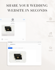 ELLA Modern Wedding Website Template for Canva with RSVP