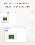 CLOE Wedding Website Template for Canva with RSVP