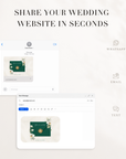 ISLA Tropical Wedding Website Template for Canva with RSVP