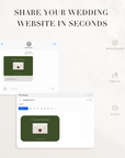 Old Money Wedding Website Template for Canva with RSVP