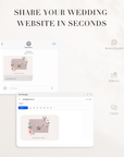 Fiorella Wedding Website Template for Canva with RSVP