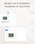 LUISA Wedding Website Template for Canva with RSVP