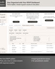 CREATIVITE Online Wedding RSVP Page – Collect & Manage Guest Responses