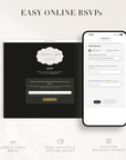 Old Money Online Digital Wedding Invitation with RSVP