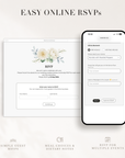 ELLA Modern Online Digital Wedding Invitation with RSVP