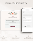Fiorella Wedding Website Template for Canva with RSVP