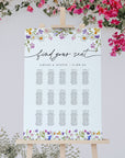 CHLOÉ Printable Wedding Seating Chart Template