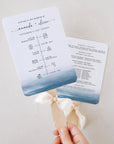ELETTRA Wedding Ceremony Program Fans Printable