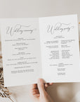 ELLA Wedding Program Template