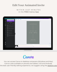 LAURA Save the Date Video Template - Sage & Blush