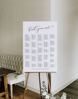 ELLA Printable Wedding Seating Chart Alphabetical
