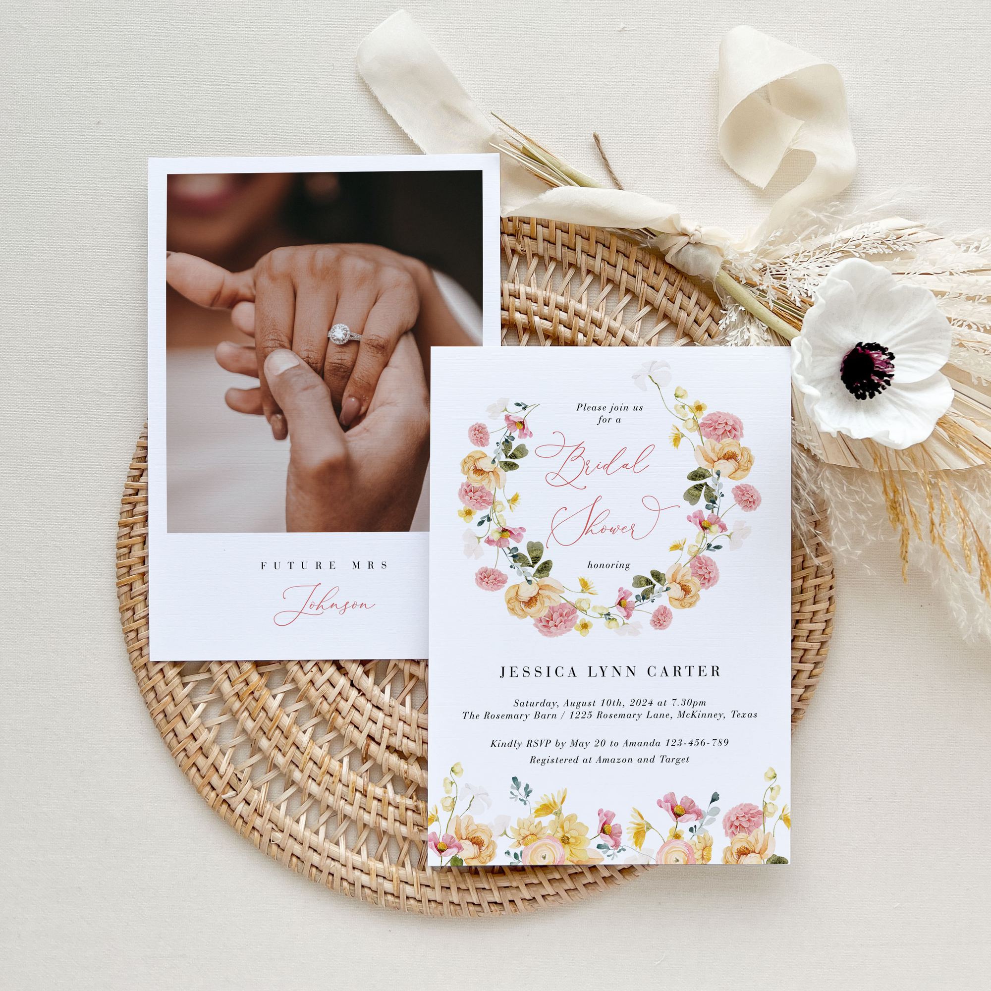 JUNE Bridal Invites Shower Template