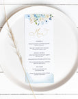 AZZURRA Wedding Menu Template