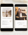 Passport Save the Date Video Template - Taupe