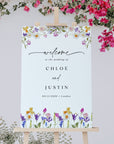 CHLOÉ Floral Wedding Welcome Sign Template