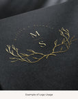 MELISSA Wedding Logo with Initials