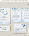 AZZURRA Printable Wedding Stationery Bundle
