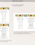 IVY Wedding Fan Program Template